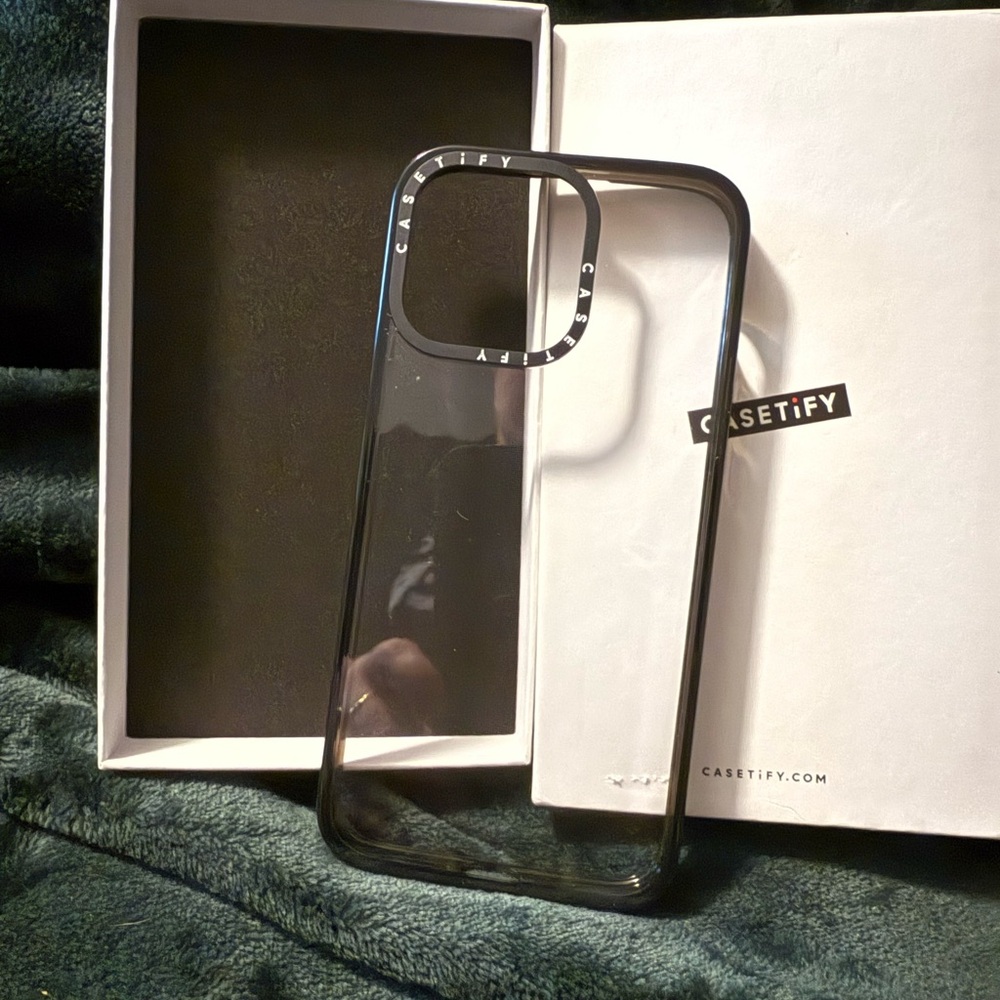 Casetify Transparent Black Frame Phone Case